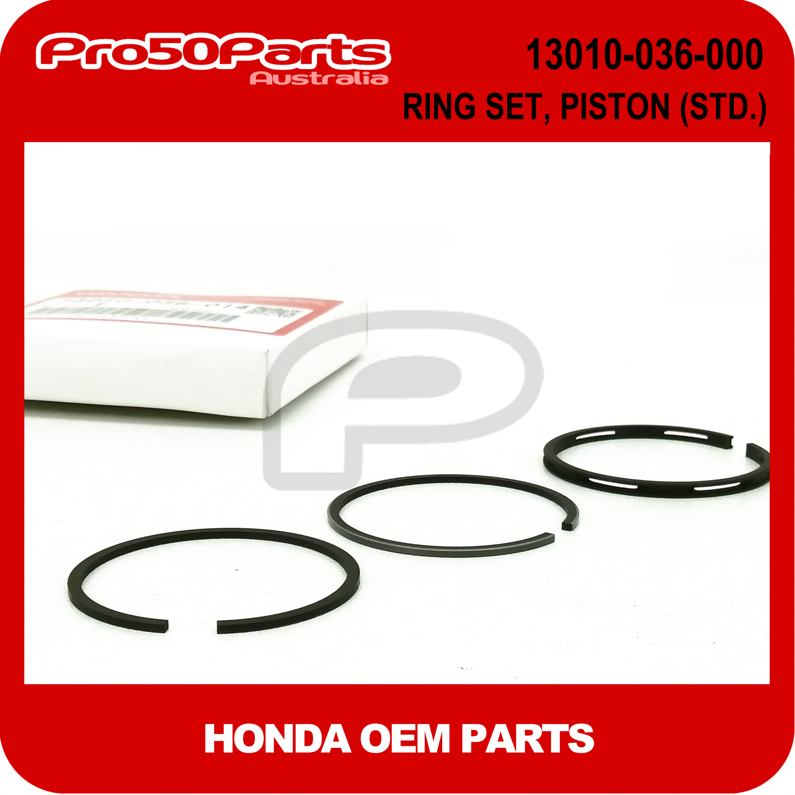 Honda 13010-Z0L-014 Standard Piston Ring Set