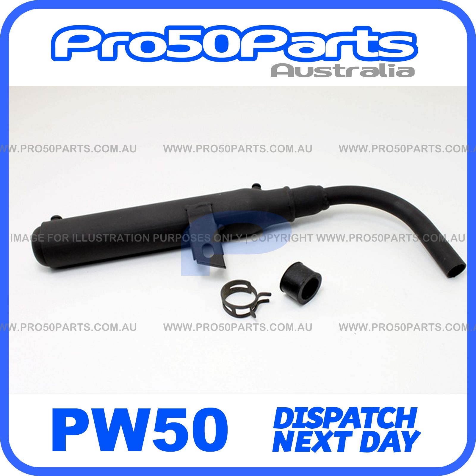 yamaha pw50 exhaust