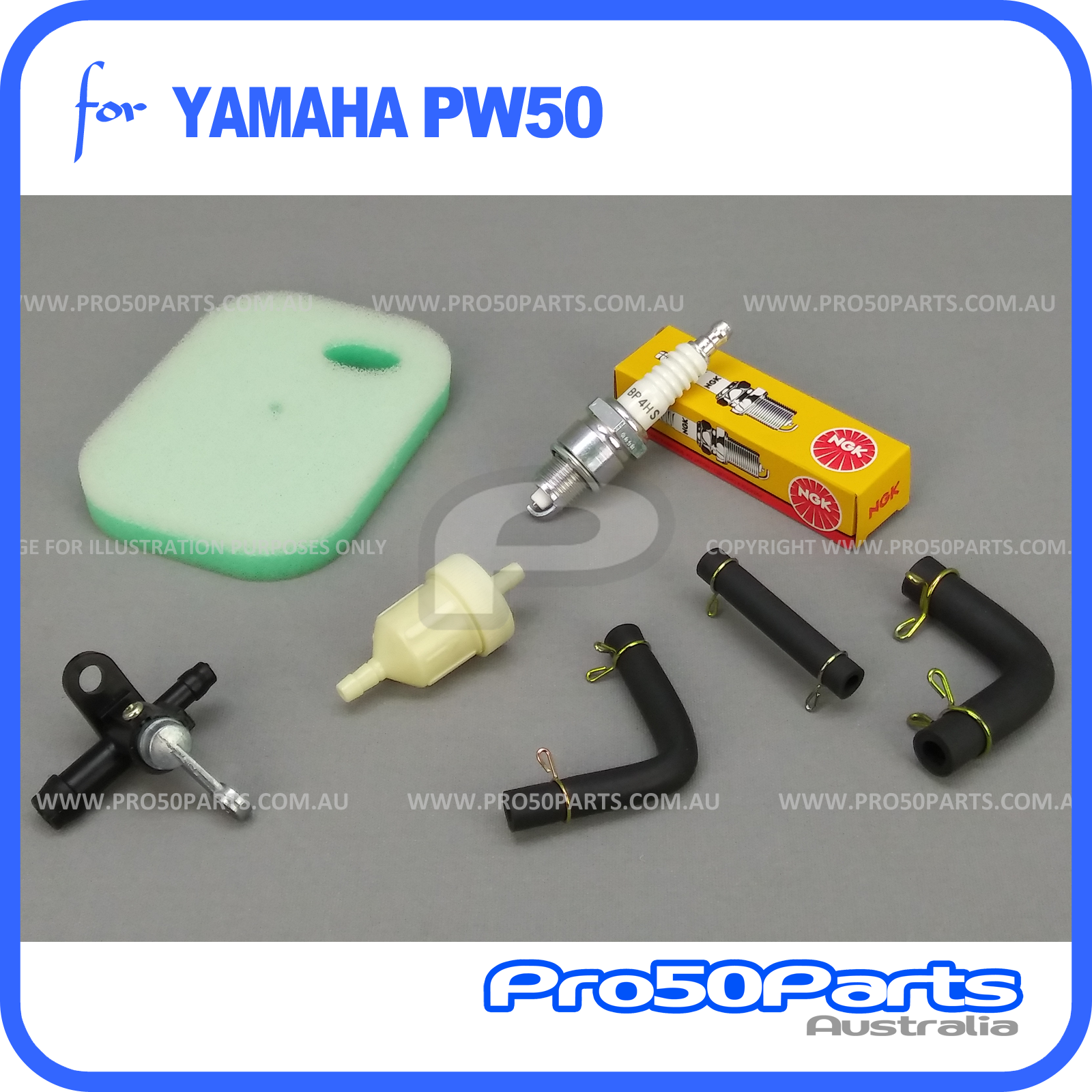 (PW50) Service Kit 2 (inc. Air Filter, Fuel Filter, Fuel Hose, Fuel