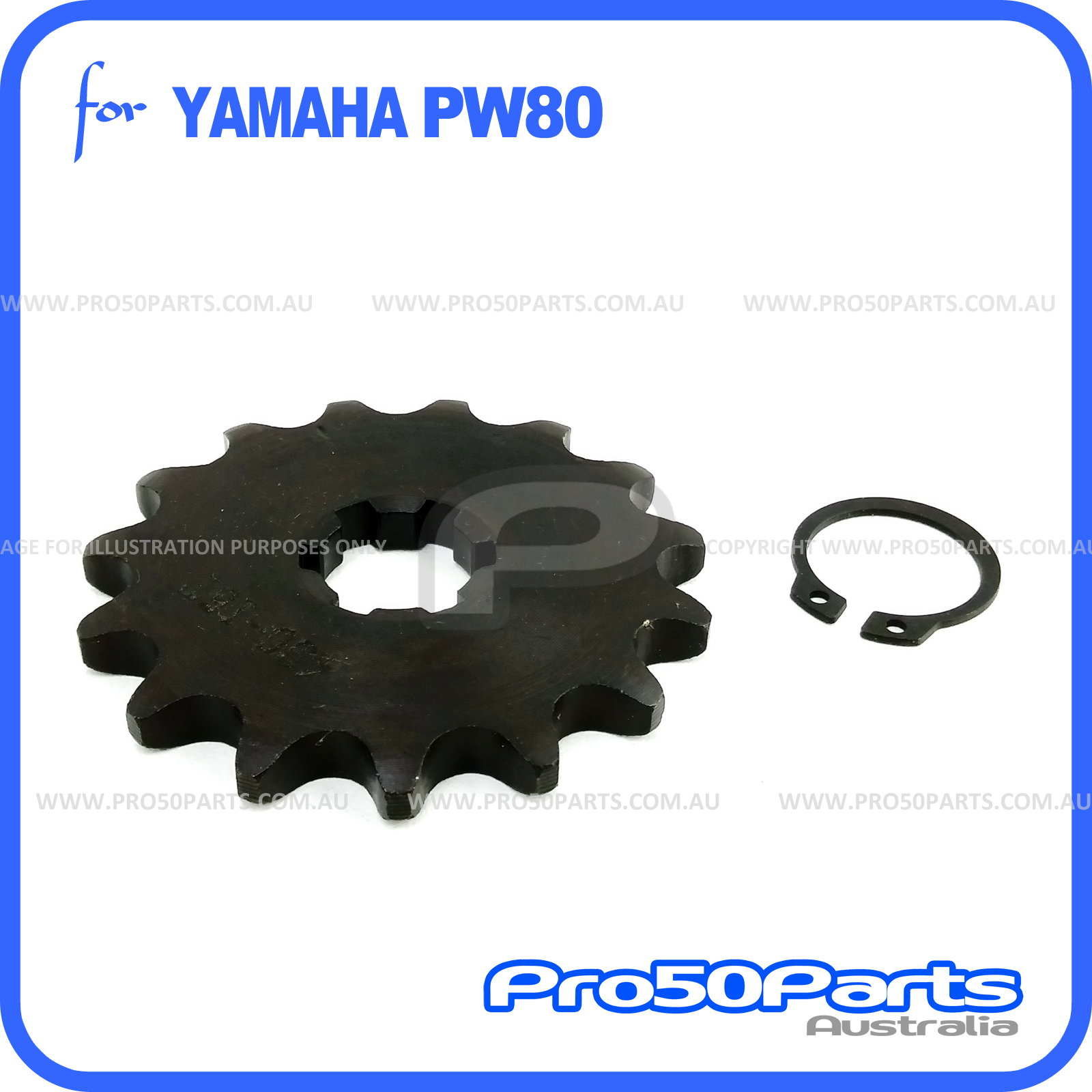 Yamaha PW80 Peewee 80 Front Drive Sprocket 420, 15T | eBay