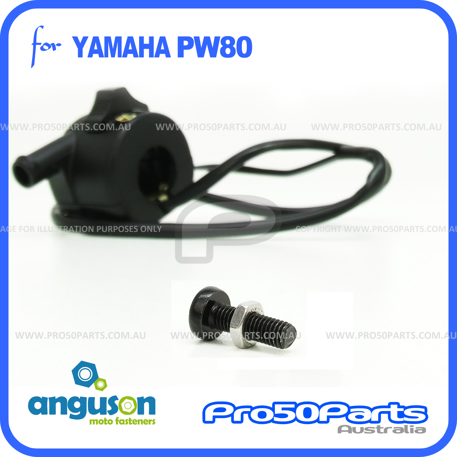 Yamaha PW80 Governor screw, throttle limiter