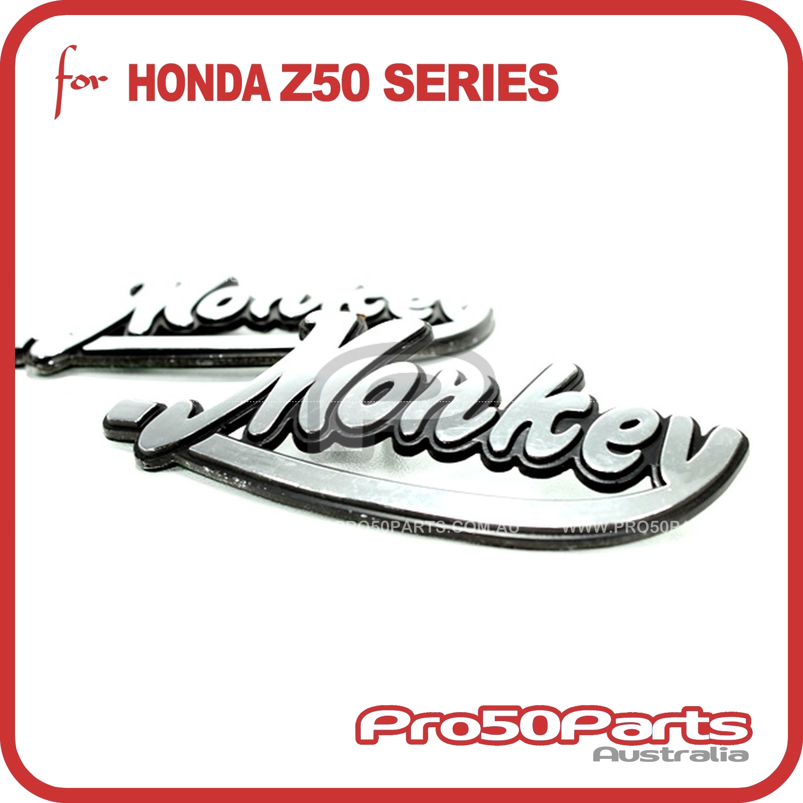 "Monkey" Decal Sticker Silver Grey Colour for Honda Monkey Bike Z50 eBay