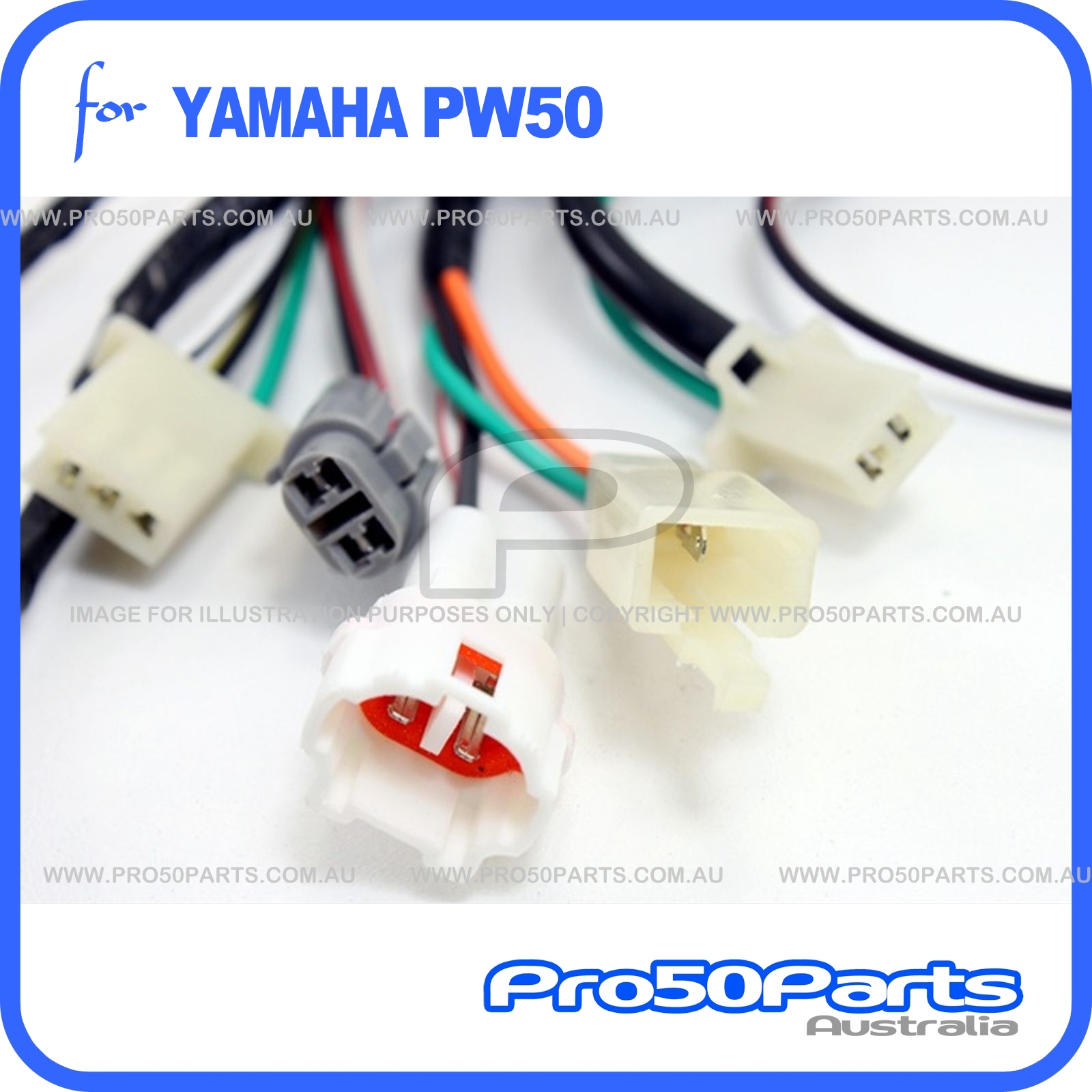 Yamaha PW50 Wire Harness Assembly, 19811997