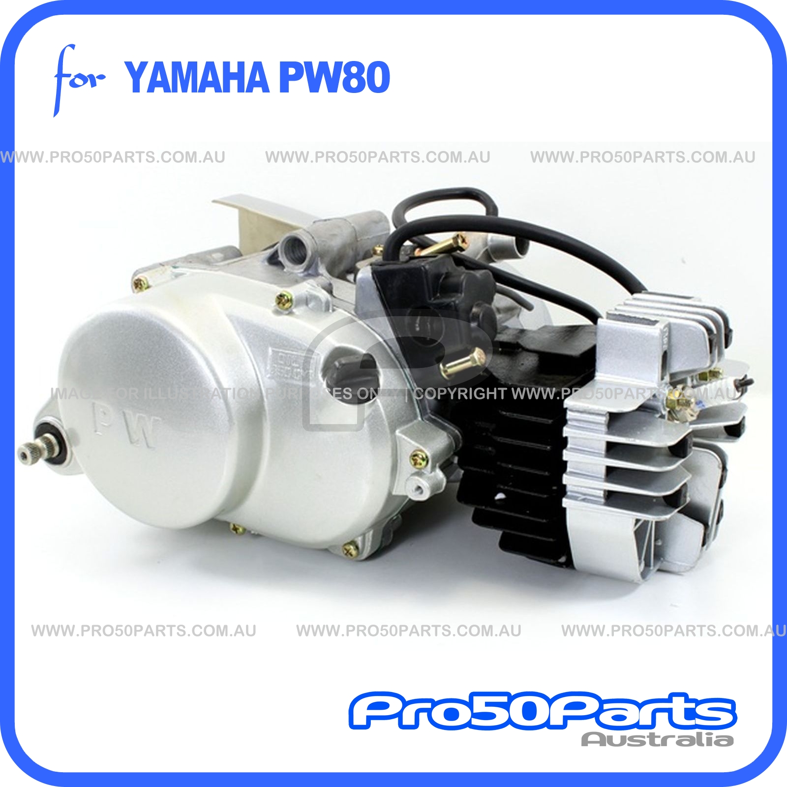 Yamaha PW80 Engine Complete 2 Stoke 79cc Engine