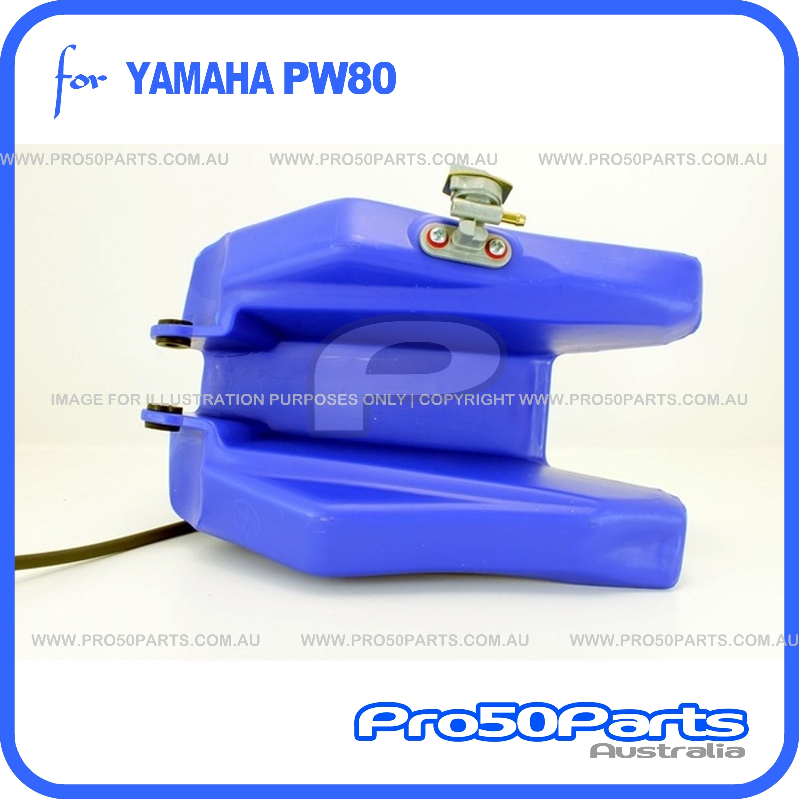 Blue Yamaha PW80 PW 80 Peewee Fuel Gas Tank Seat Plastic Fender - Foto 9