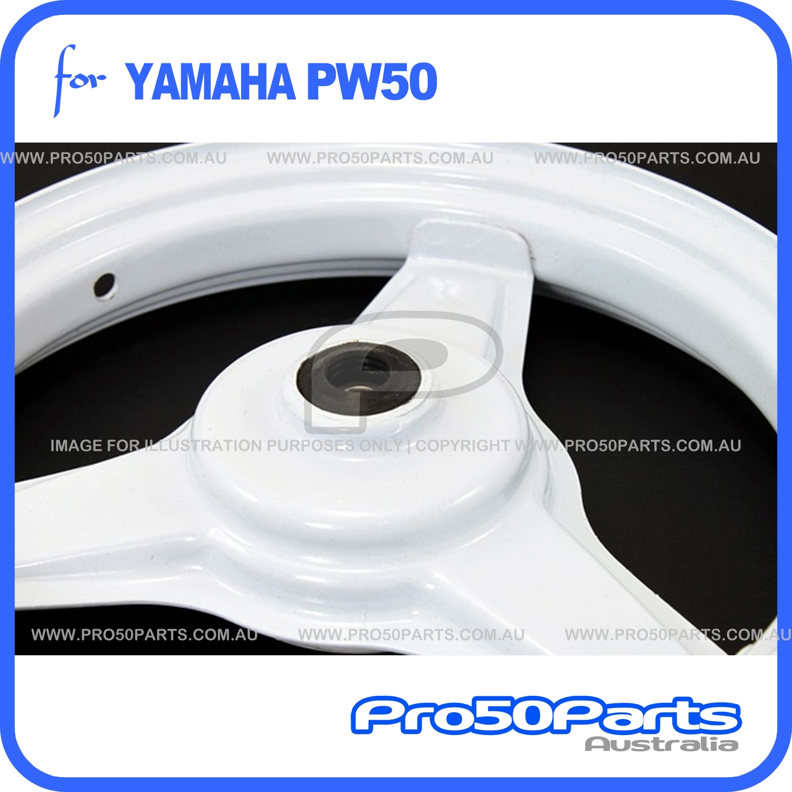 Yamaha PW50 Front Wheel Comp, Front Rim, Front Tyre