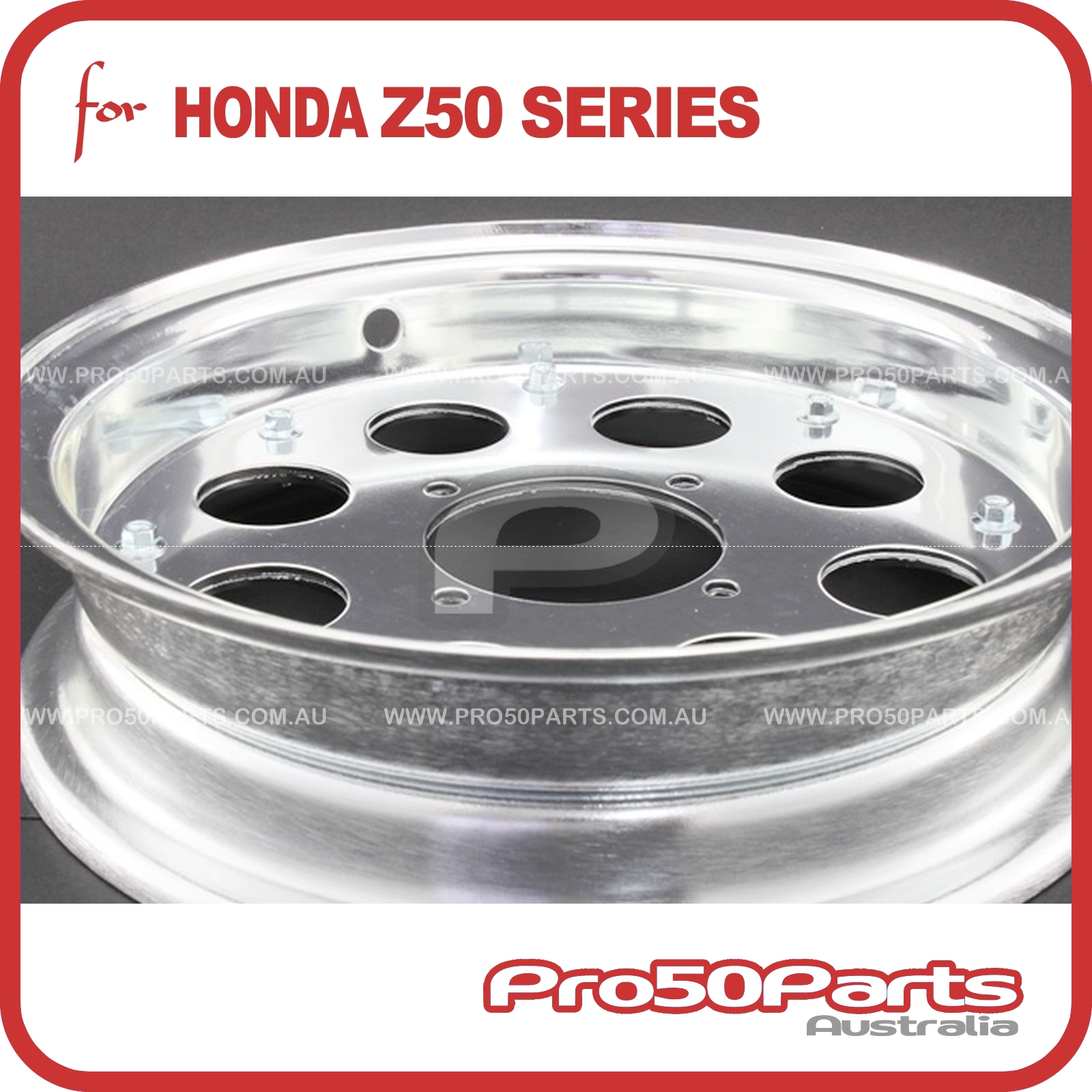 Alloy Wheel Rim 2.5 x 10" For Honda Z50 Monkey Bike Z50A Z50J1 Z50J