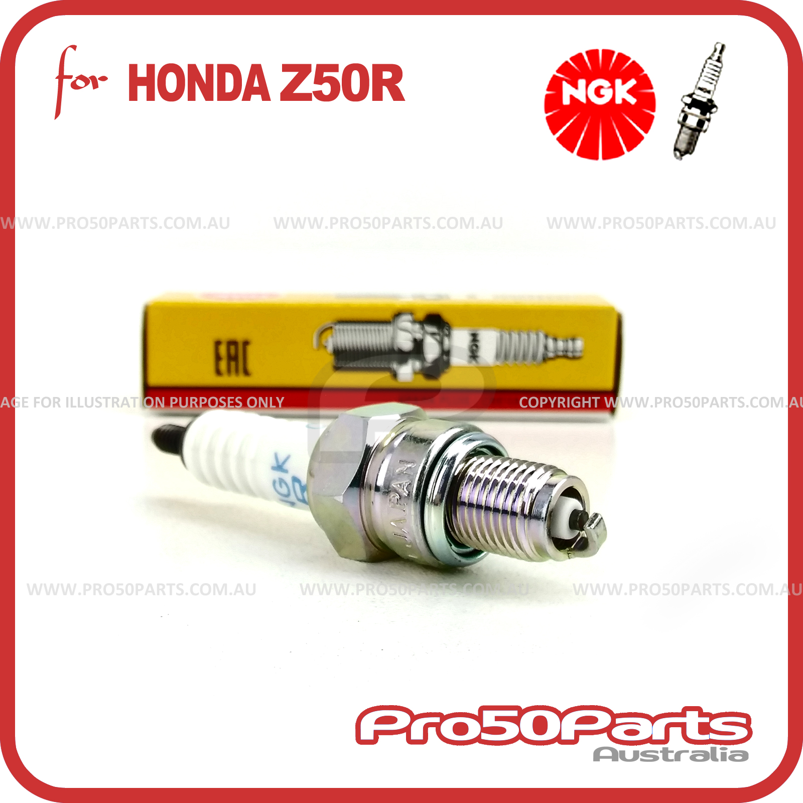 Yamaha PW50 NGK Spark Plug CR6HSA