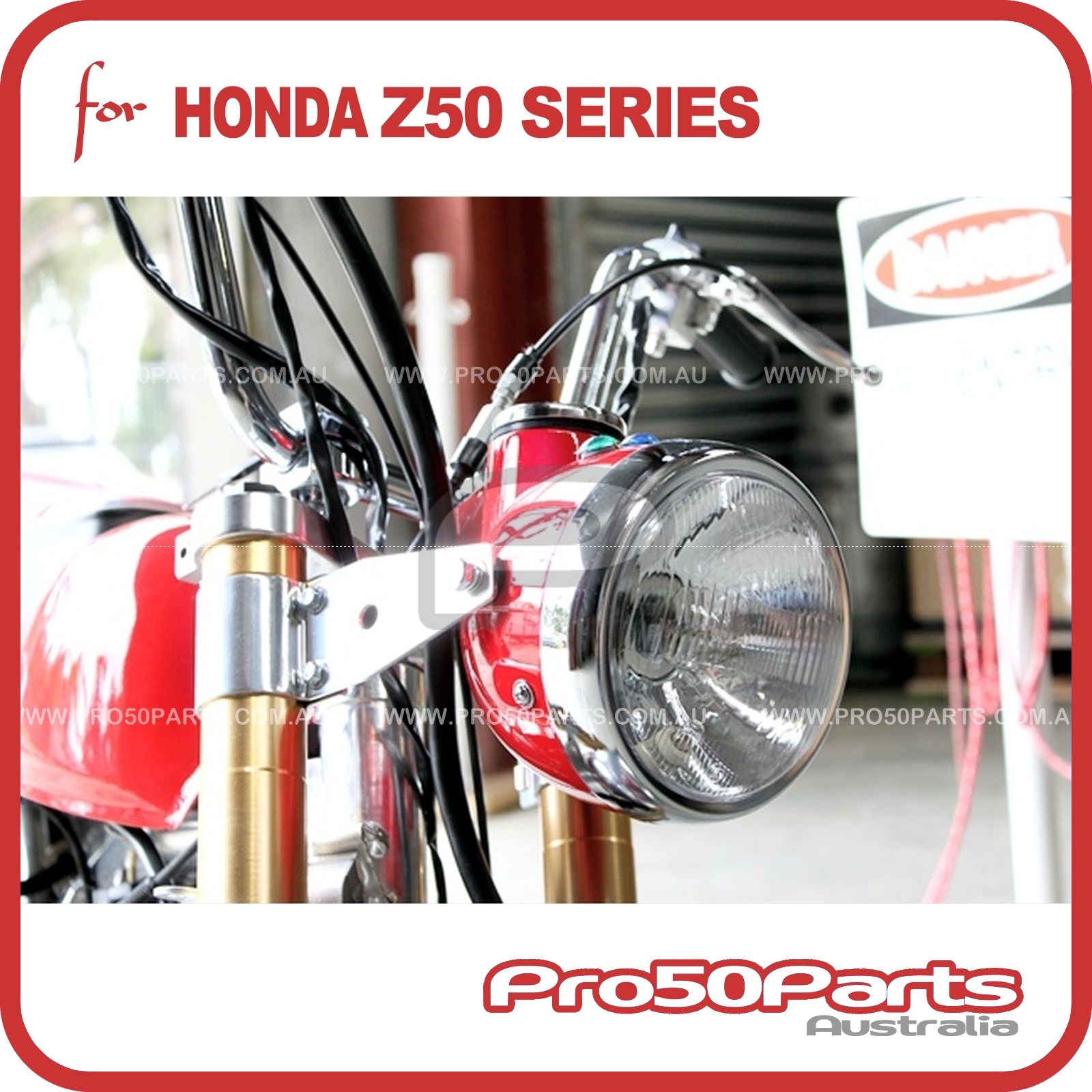 Aftermarket Honda Z50 Monkey Headlight Speedometer