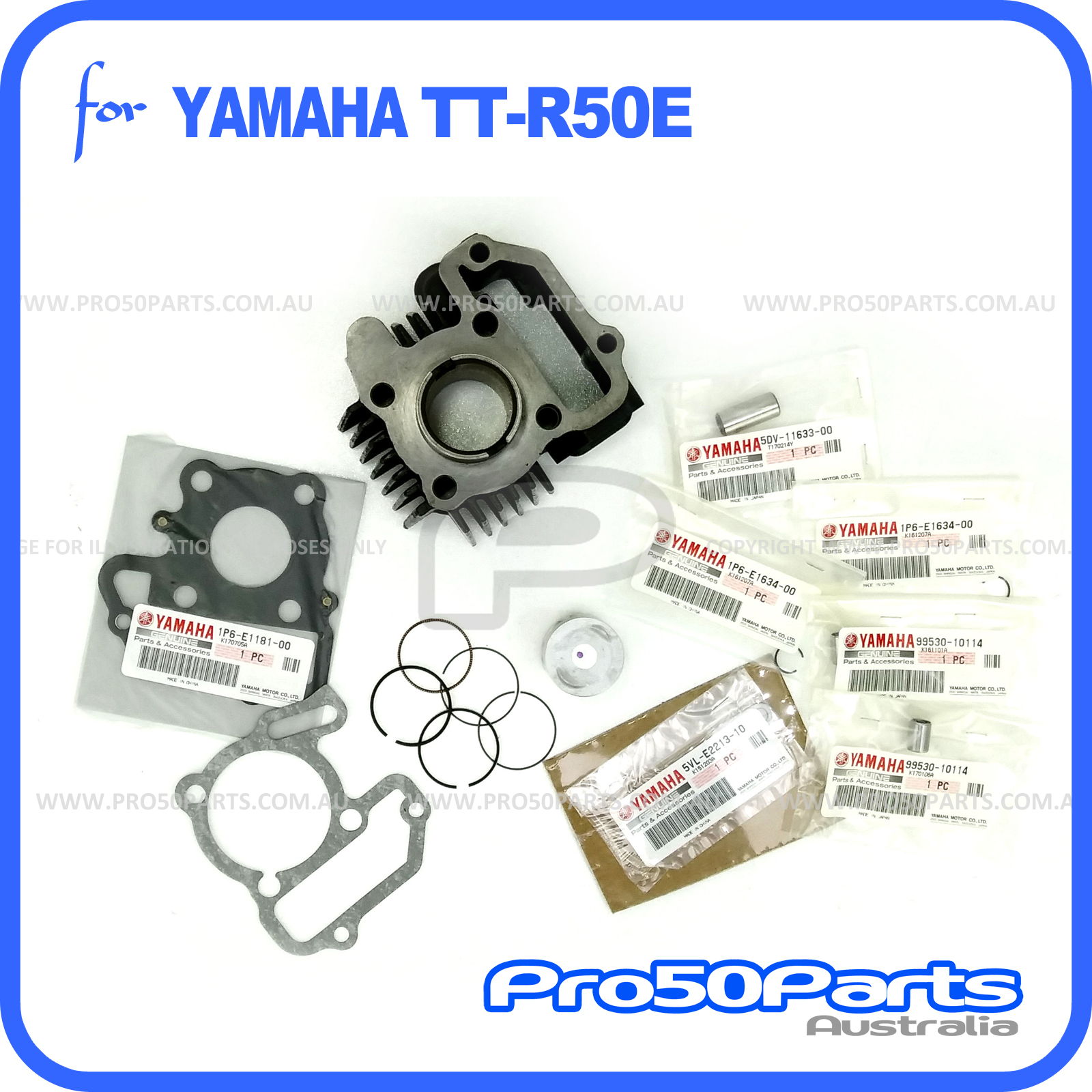 Yamaha TTR50 Cylinder Rebuild Kit