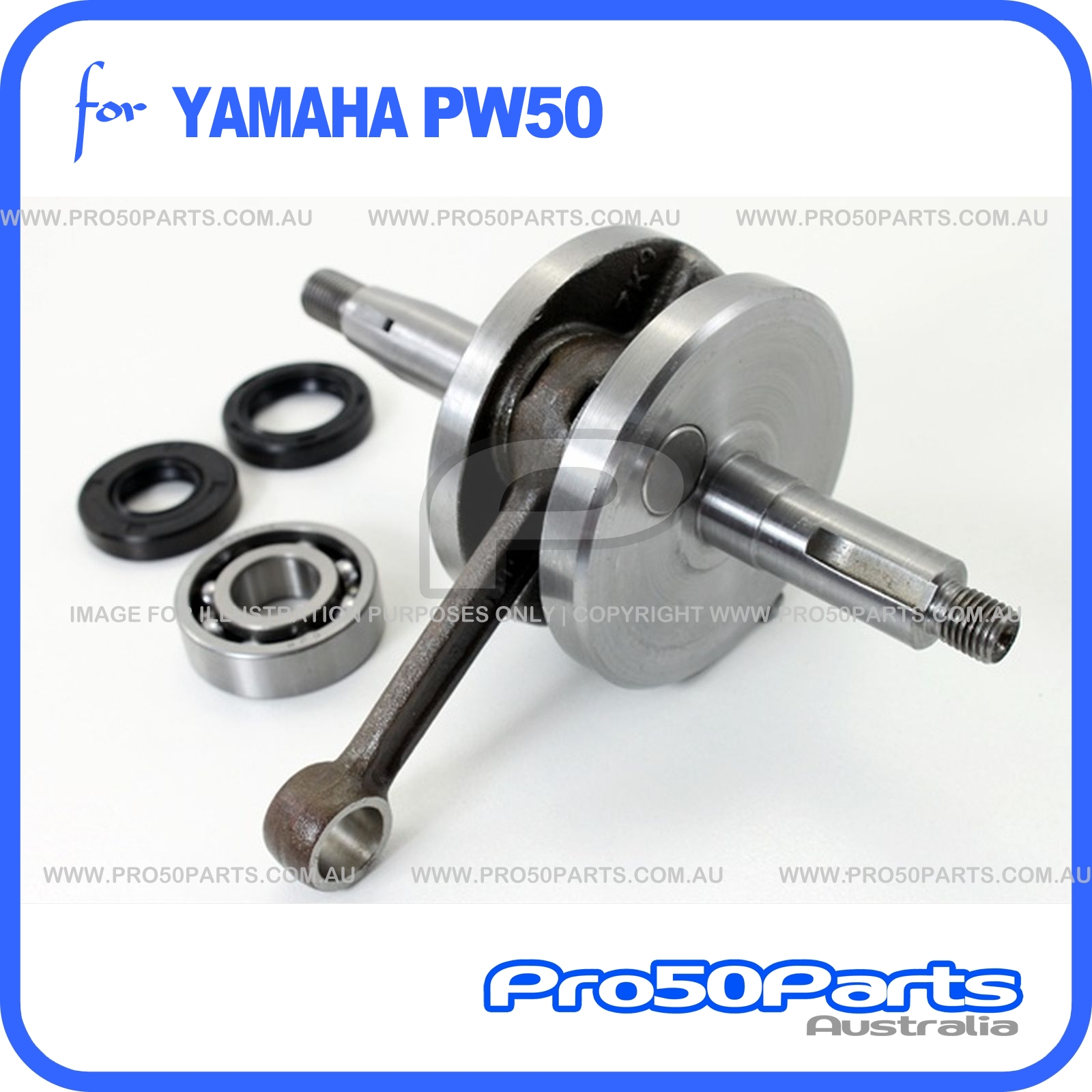 YAMAHA PW50 PW 50 Y-ZINGER CRANK SHAFT CRANKSHAFT H CS15 
