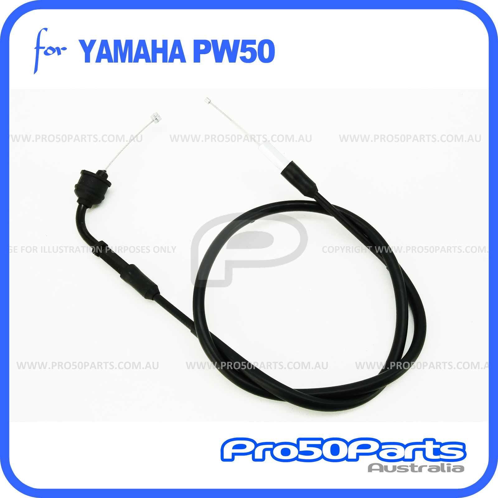 YOFMOO Choke Throttle Cable Compatible for Yamaha PW50 Y-Zinger PEEWEE 50 Yzinger Mini Dirt Bike 