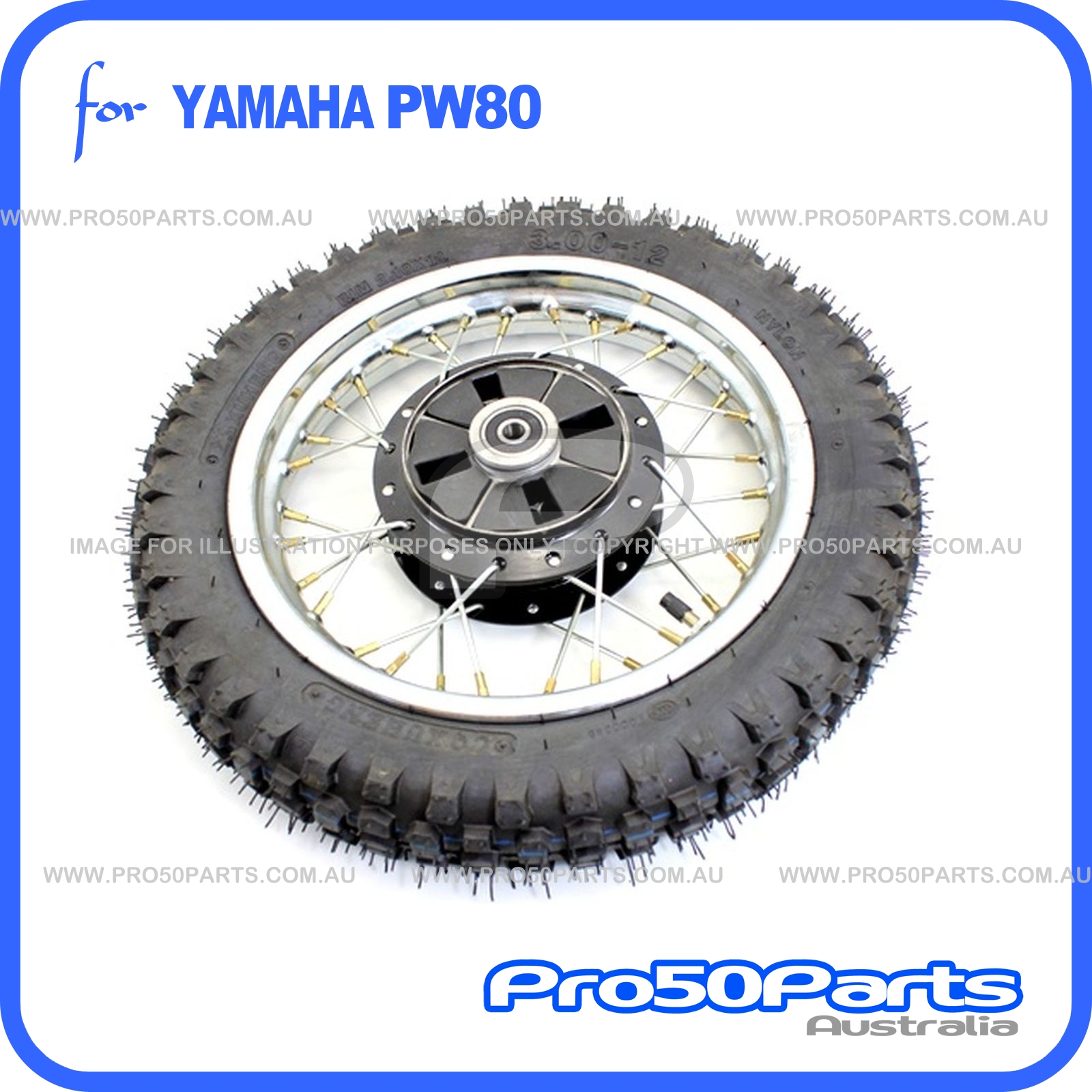Rear Wheel Yamaha PW 80   Sunway 