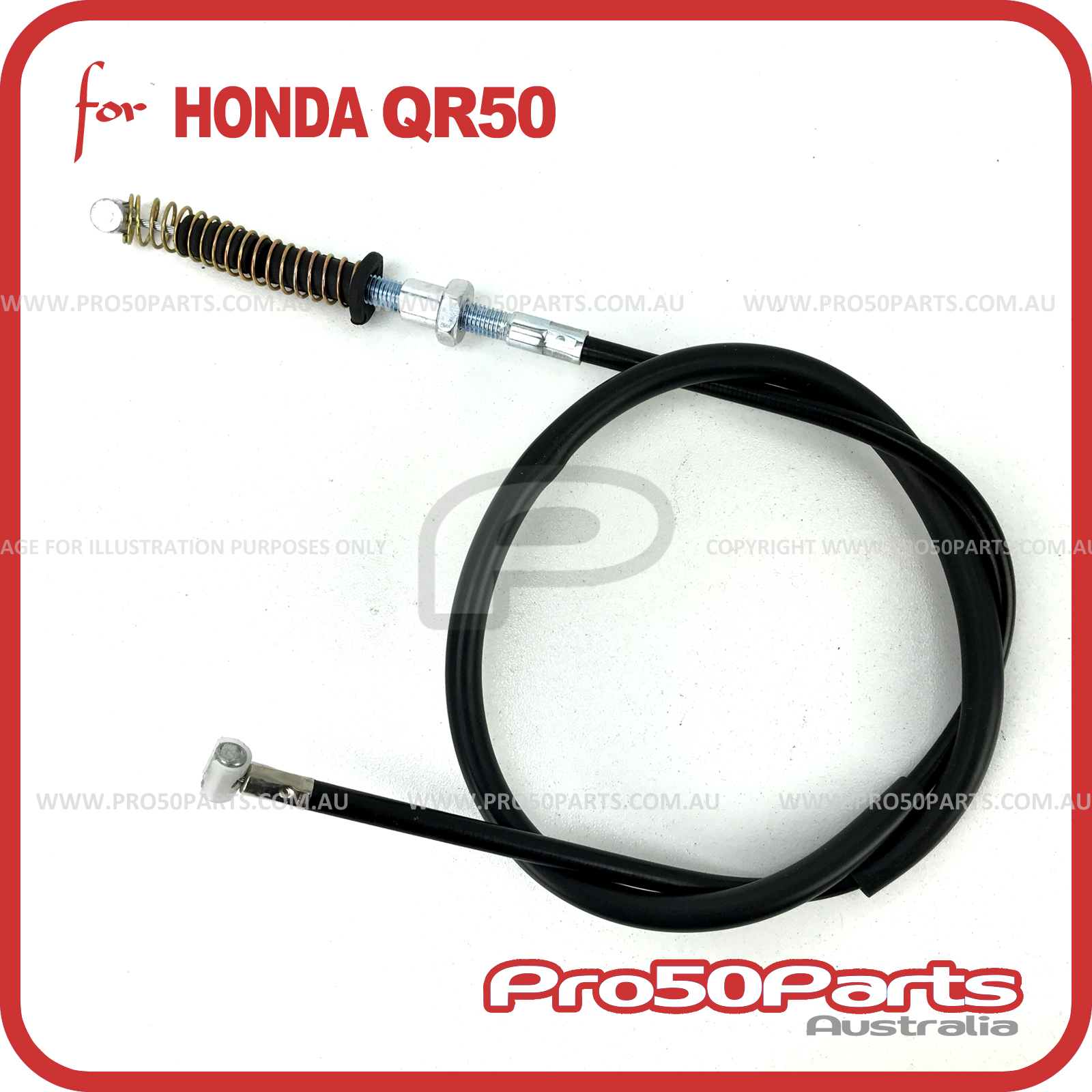 GXmotor Front Brake Cable For Honda QR50 1982-2003 – Off-Road Motorcycle, Direct Fit