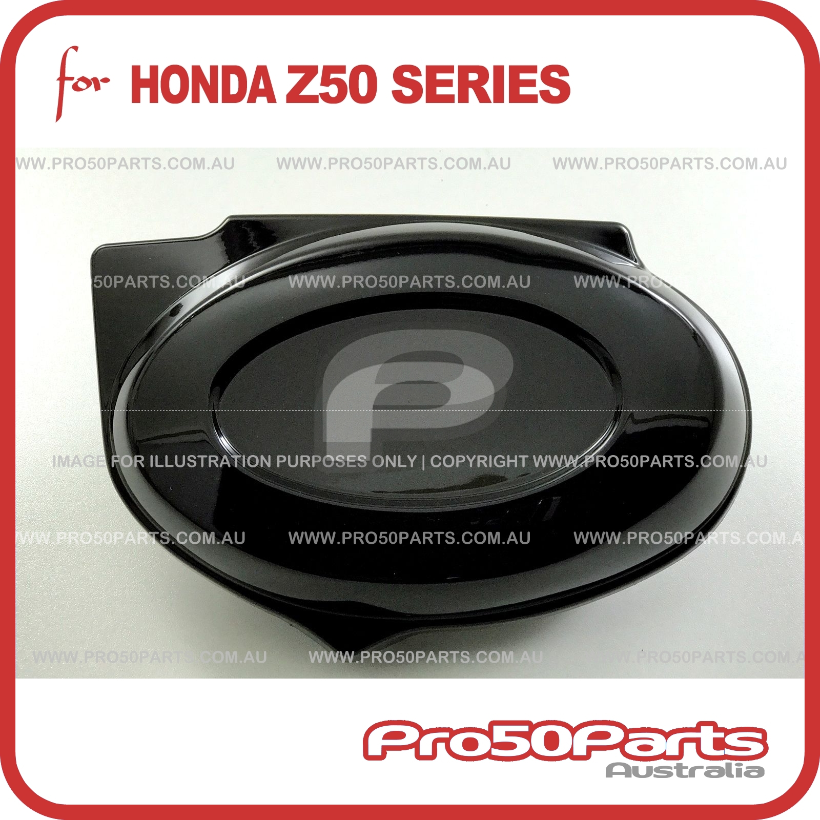 Black Plastics Battery Side Cover for Honda Monkey Bike Z50 Z50R Z50J