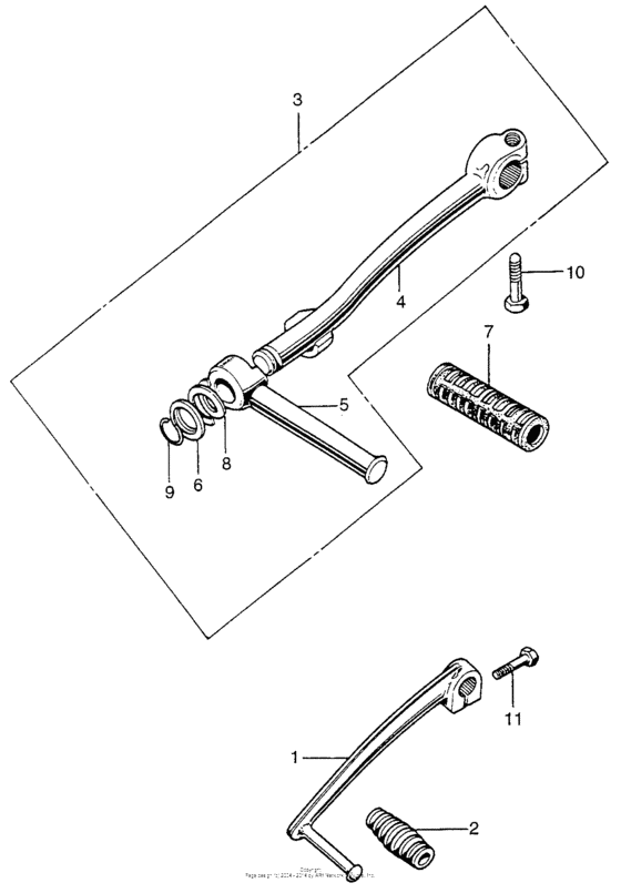 Zinc Plated Kick Stand Spring For Honda Z50A (68-71) & QA50 (70-75) – OEM 50542-045-010