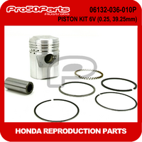 (Honda Non OEM) Z50 - Piston Kit 6v (0.25, 39.25mm) (Inc Pin, Rings) 