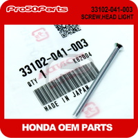 (Honda OEM) SCREW, HEAD LIGHT