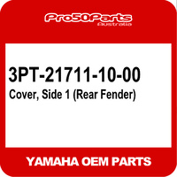 (Yamaha OEM) PW50 - Cover, Side 1 (Rear Fender, Blue)