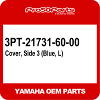 (Yamaha OEM) PW50 - Cover, Side 3 (Blue, L)