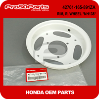 (Honda OEM) Z50R - Rim, Right Wheel *Nh138* (Shasta White, 2.50-8")