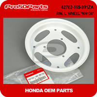 (Honda OEM) Z50R - Rim, Left Wheel *Nh138* (Shasta White, 2.50-8")