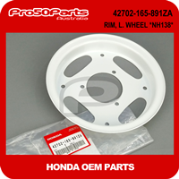(Honda OEM) Z50R - Rim, Left Wheel (Shasta White, 2.50-8")