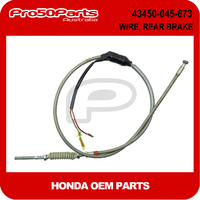 (Honda OEM) Z50A K1- Cable, Rear Brake (Grey)