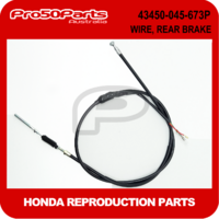 (Honda Non OEM) Z50A - Rear Brake Cable With Switch (Black)
