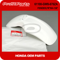 (Honda OEM) Z50R - Fender, Fr. *Nh138* (Shasta White) (1988, 91-99)