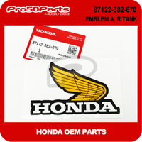 (Honda OEM) EMBLEM A, FUEL TANK R. (A.M.)