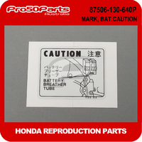 (Honda Non OEM) Z50JZ - Mark, Bat.Caution