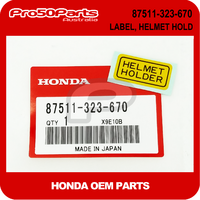 (Honda OEM) Z50J1 - Label, Helmet Hold