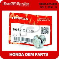 (Honda OEM) BOLT, SEALING (14MM)