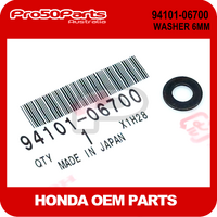 (Honda OEM) WASHER, PLAIN (6MM)