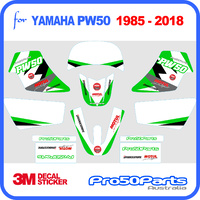 (PW50) - Decal Graphics Pw Style (Green) - Pro50Parts