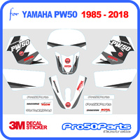 (PW50) - Decal Graphics Pw Style (Grey) - Pro50Parts