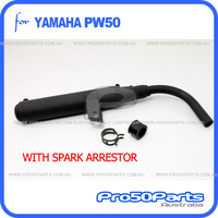 (PW50) - Exhaust Silencer Muffler (With Spark Arrestor)