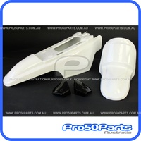 (PW50) - Plastics Fender Cover Set (White + Black)