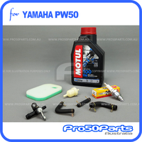 (PW50) - Service Kit 2 (Inc. Air Filter, Fuel Filter, Fuel Hose, Fuel Cock, Spark Plug, 2T Oil)