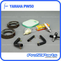 (PW50) - Service Kit 6 (Inc. Air Filter, Fuel Filter, Fuel Hose, Fuel Cock, Spark Plug, Brake Shoe X2)