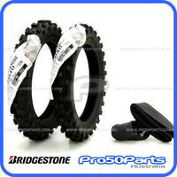 (Bridgestone) Tyre & Tube (2.50-10", 2pcs)