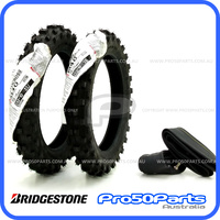 (Bridgestone) Tyre & Tube (2.50-10", 2pcs)