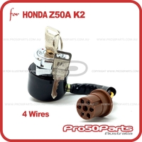 (Honda Repro) Z50A - Ignition Key Switch (4 Wires - Au Version)