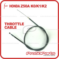 (Z50A) Throttle Cable (Reproduction Cable, Grey Colour +10mm)