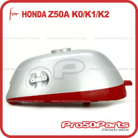 (Z50A K0/K1) - Fuel Tank (Silver & Red)