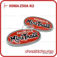 (Honda Repro) Z50A K2 - Emblem, L&R. Fuel Tank