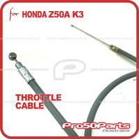 (Z50A K3) Throttle Cable (Reproduction Cable, Grey Colour)