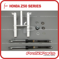 (Z50) Front Fork Set (Matte, Inc. Triple Tree, Steering Bearing Kit)