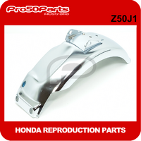 (Z50J1 Repro) Rear Fender (Z50J1, Steel Chromed)